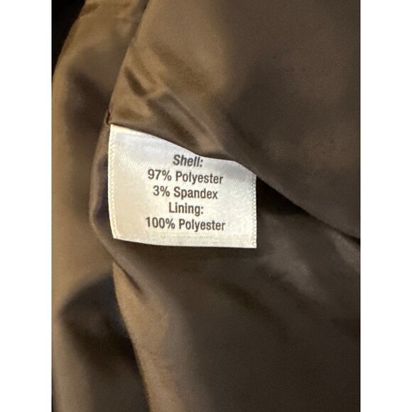 Norm Thompson Microsuede Jacket Brown Microsuede Zip Up Lined Vintage Size 2X - Picture 8 of 8